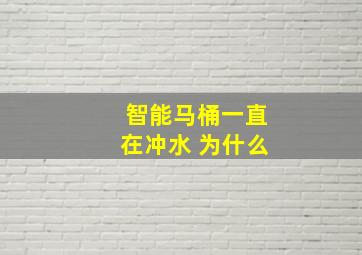 智能马桶一直在冲水 为什么